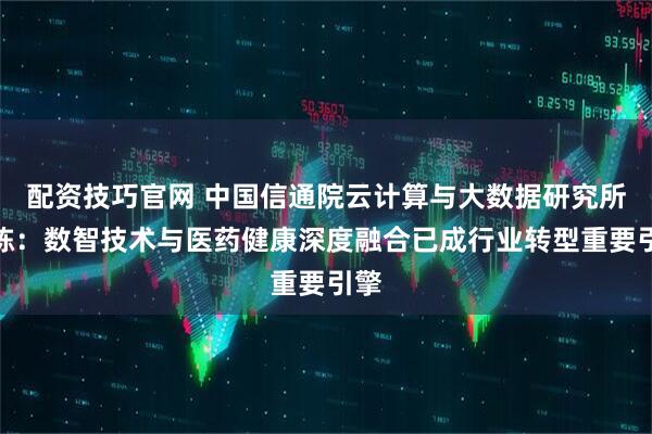 配资技巧官网 中国信通院云计算与大数据研究所闵栋：数智技术与医药健康深度融合已成行业转型重要引擎
