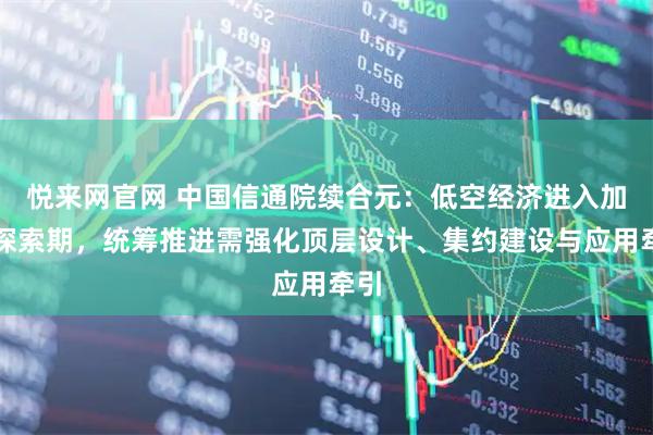 悦来网官网 中国信通院续合元：低空经济进入加速探索期，统筹推进需强化顶层设计、集约建设与应用牵引
