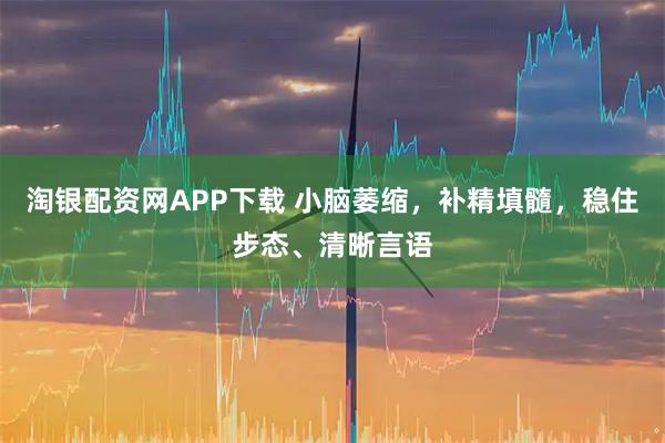 淘银配资网APP下载 小脑萎缩，补精填髓，稳住步态、清晰言语